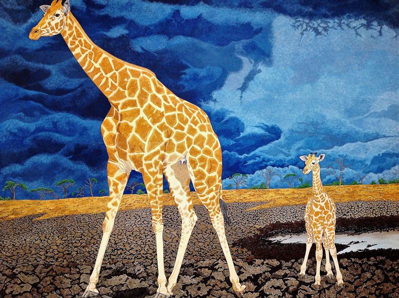 Rothschilds Giraffe & Child